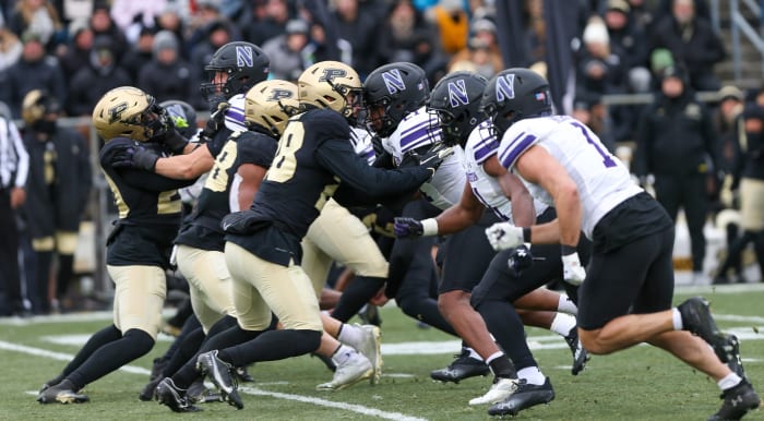 Purdue O-Line vs Northwestern